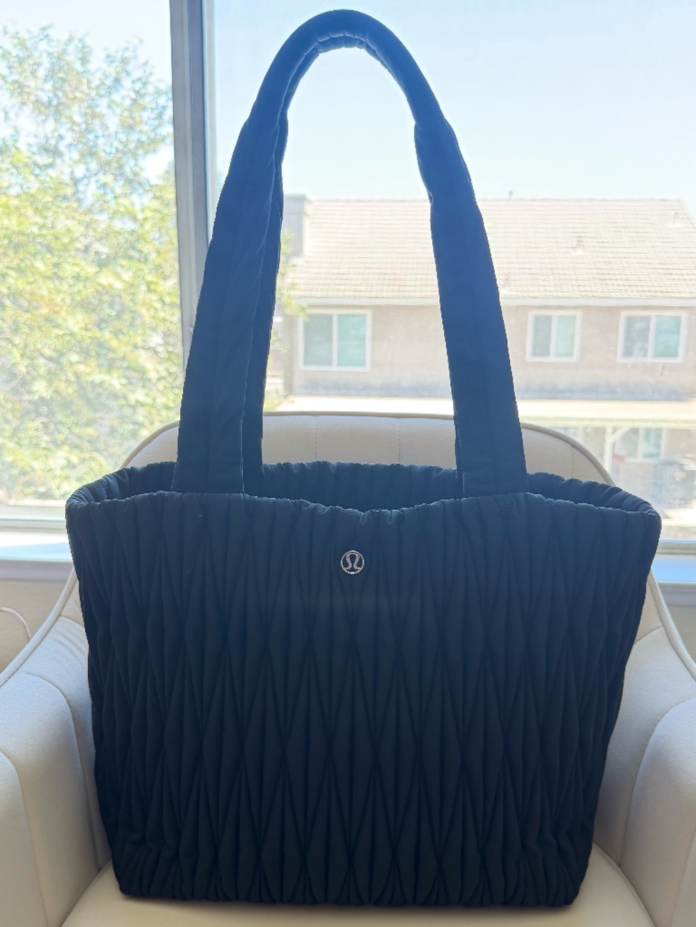 Diamond Quilt Tote Bag